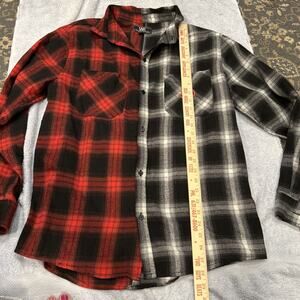 Young And Reckless Shirt Flannel Button Down Size Large